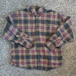 Gant Prarie Flannel Plaid Button Down Large